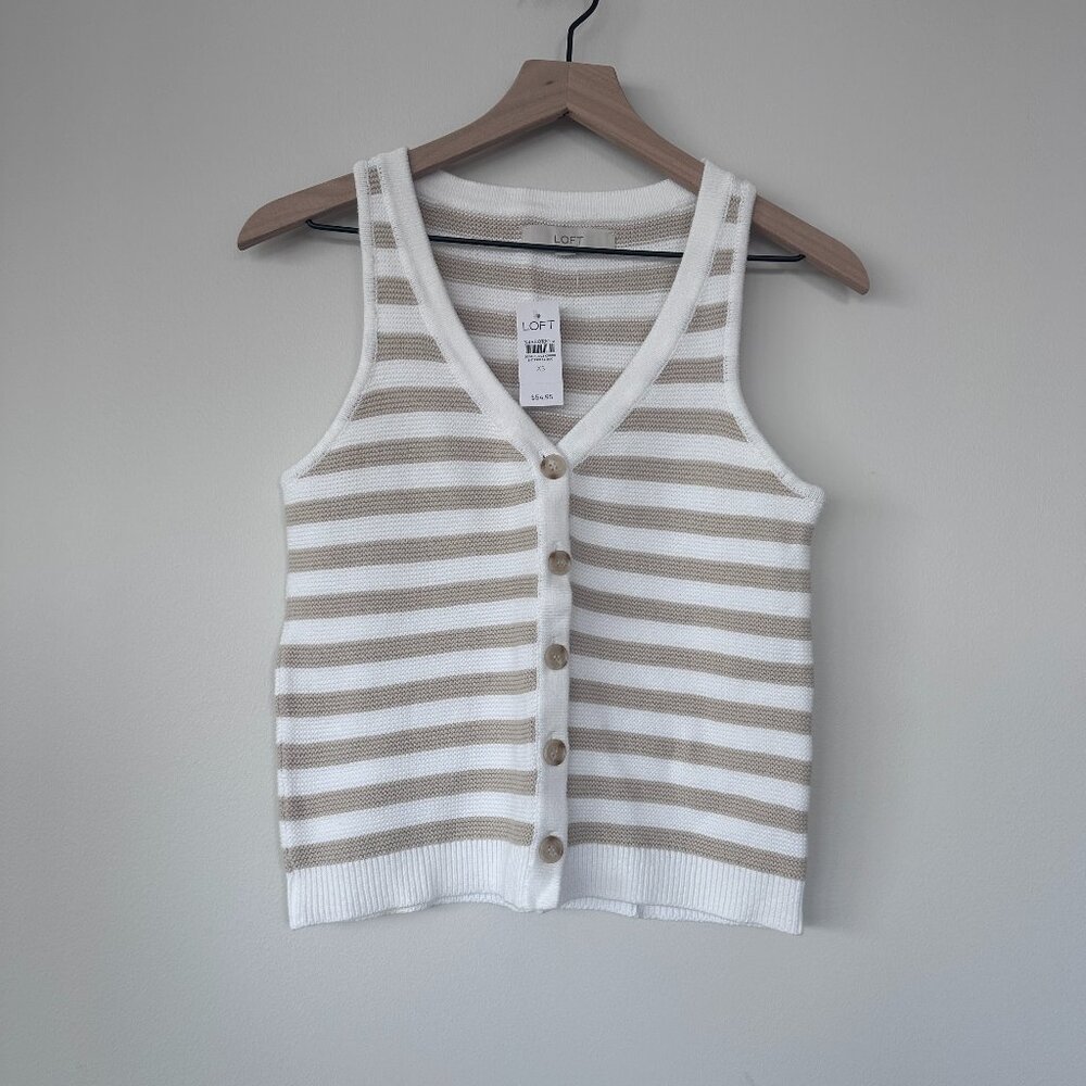Loft Sweater Vest size XS NWT